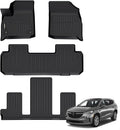 GINOWY-Floor Mats for Buick Enclave 2018-2024, TPE All Weather Mats Enclave