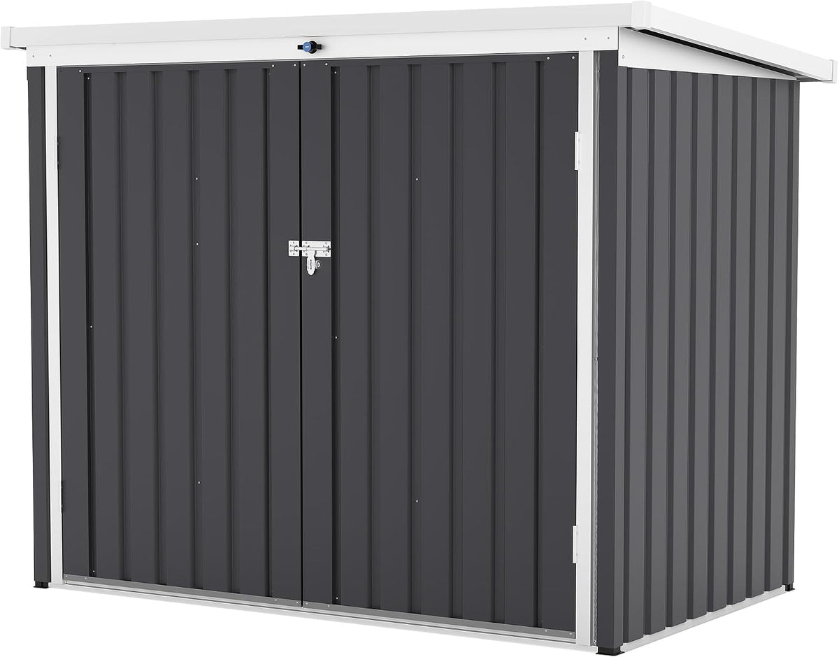 garvee outdoor trash storage shed– 5.8x3.3 ft, lock, main product view
