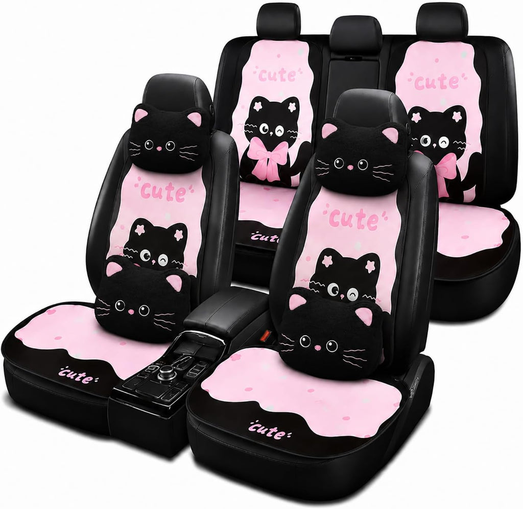 cute cat car seat covers for daily commutes, main product view
