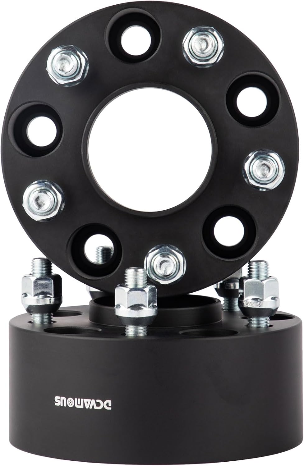 2pc Forged 5x4.75 Hubcentric Wheel Spacers 2.5 Inch Thick with 12x1.5 Studs | Compatible with Chevy-GMC 5 Lug 5x120.65 Rims for 1982-2003 Camaro, 1984-2019 Corvette, 1983-2005 Blazer, 1982-2004 S10