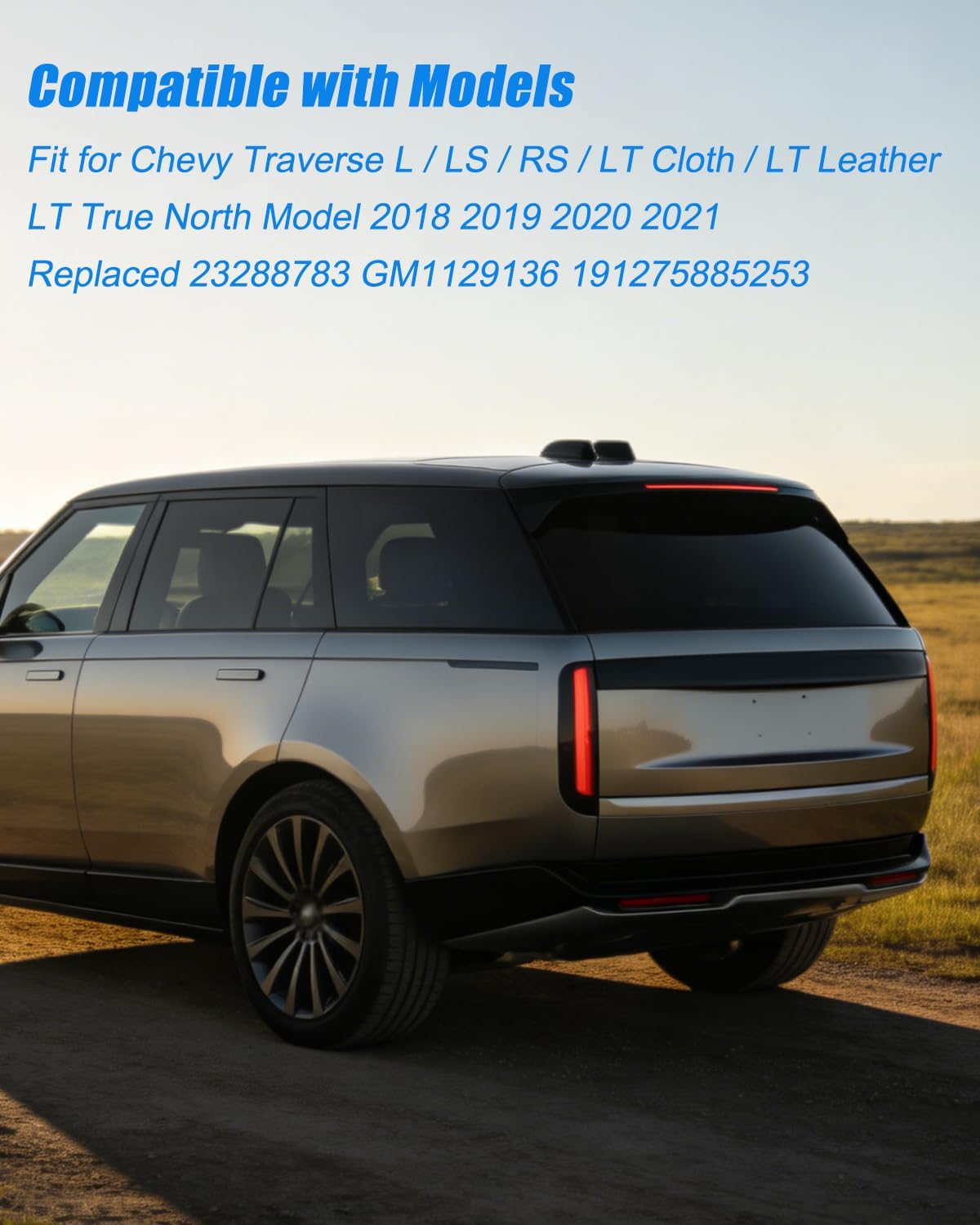 GM1129136 Trailer Hitch Cover Fit for Chevy Traverse L LS RS LT Cloth LT Leather LT True North Model 2018-2023, Rear Bumper Tow Hook Cover Replace 23288783, with Clips Retainers