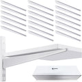 croblissful 20 pcs adjustable shelf brackets for double, main product view