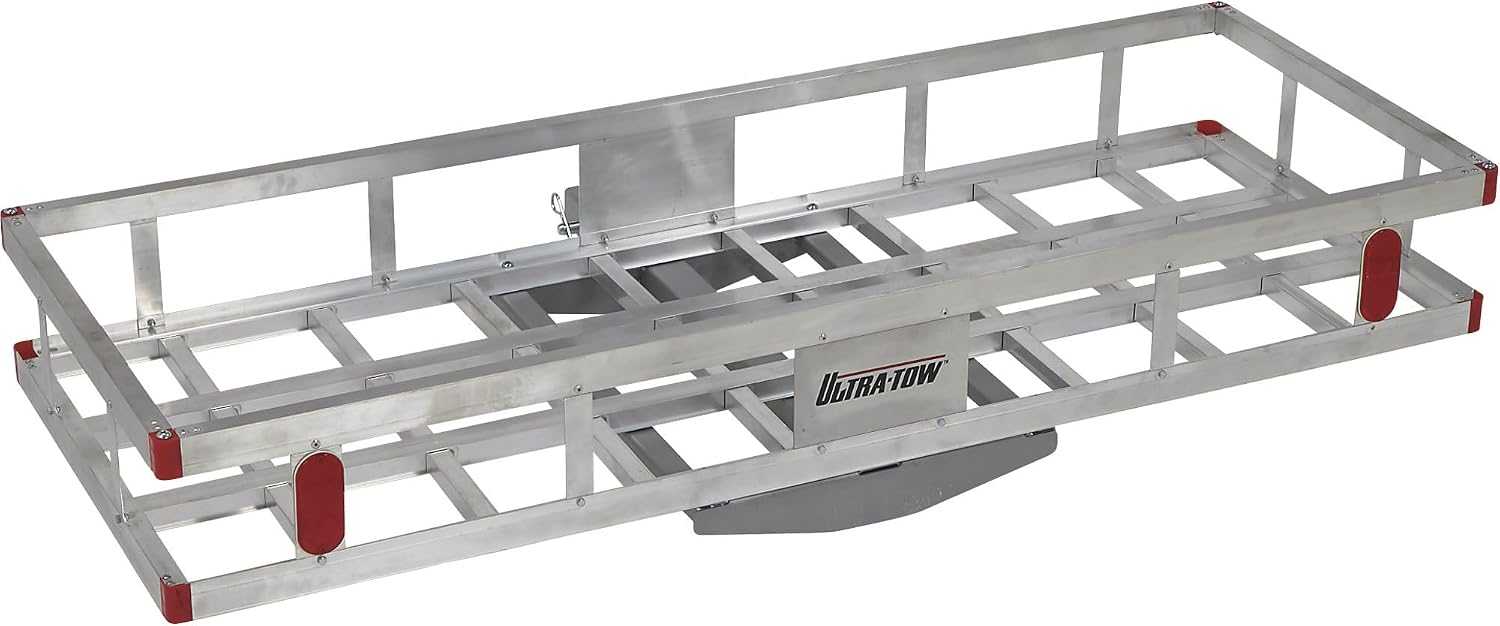Ultra-Tow Aluminum Hitch Cargo Carrier - 500-Lb. Capacity, Silver, 60in. x 22.5in. x 8in.H