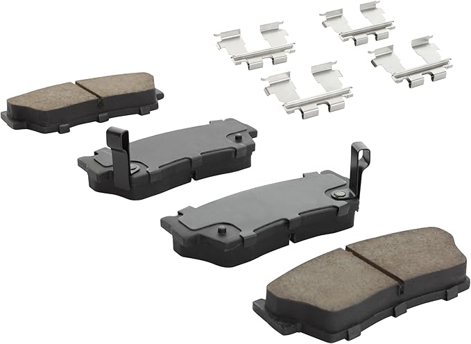 Premium Semi-Metallic Front Brake Pads Compatible - Image 2