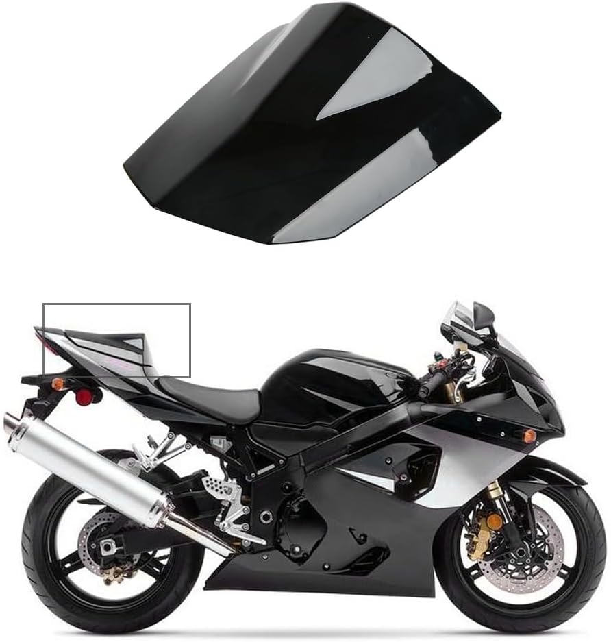 Motorcycle Rear Seat Cowl Passenger Rear Seat Cover Pillion Tail Cover Fit for Suzuki GSXR600 GSXR750 K4 2004 2005 GSXR 600 GSXR 750 04 05 ABS Plastic Fairing Rear Seat Cover Cowl (Gloss Black)