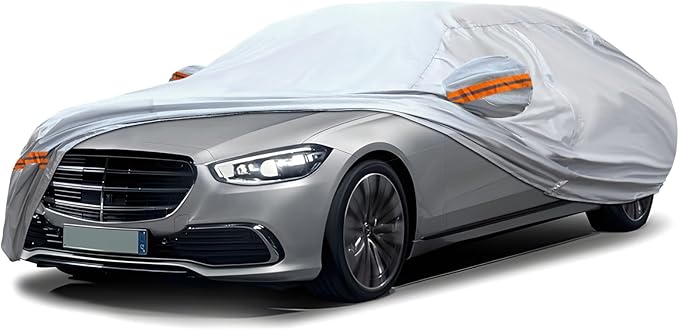 KEYOOG 6-Layer Full Car Cover is All-Weather Waterproof, Fit by KEYOOG