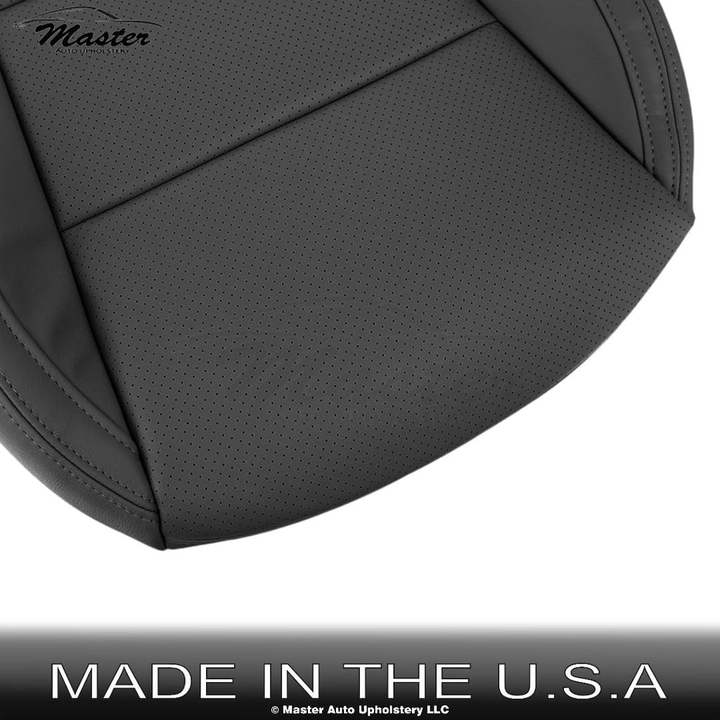 Master Auto Upholstery 2012-2019 fits Hyundai Santa Fe Genuine Leather Front Driver Bottom Cover Black