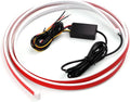 Cuttable LED Car Under Hood Light Strip - Automotive Engine LED Strips Turning Light Guide - Waterproof IP66 - Daytime Exterior Decoration Accessories - DC 15V White & Yellow 70.9in