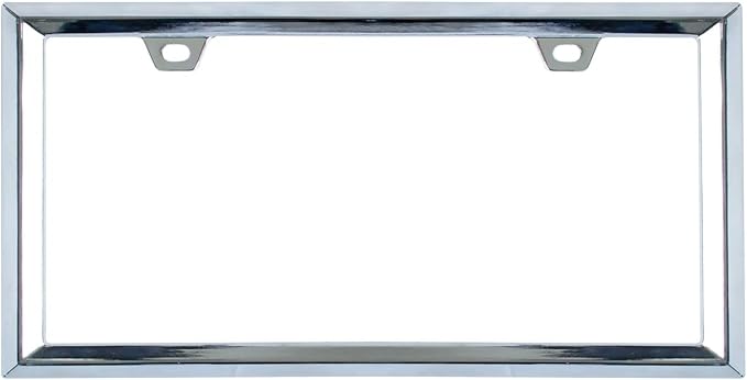 3D Chrome License Plate Frames, Pure Zinc Alloy Metal by Sgooky