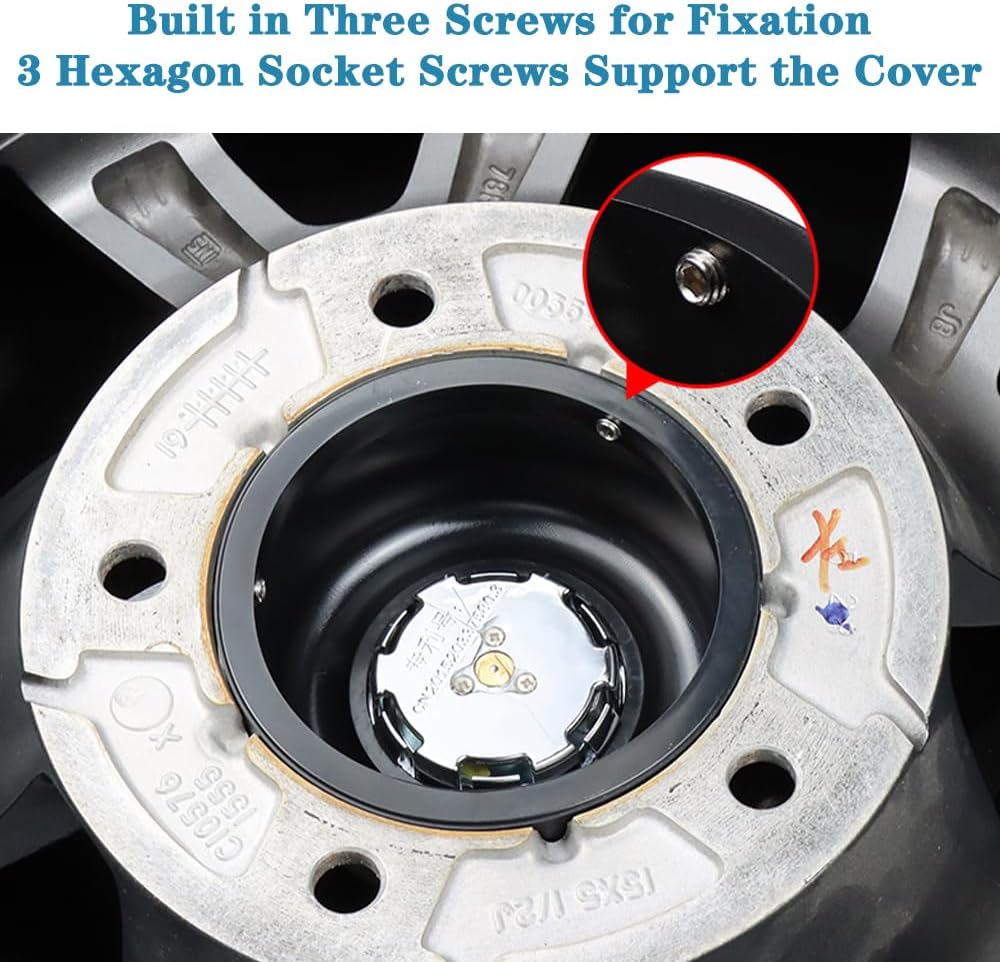 Wheel Center Cap Protector for Suzuki Jimny 2019-2026 JB64 JB74 3-Door 5-Door Wheel Hub Center Cover Caps Exterior Accessories, Black 4Pcs