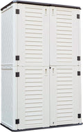 KINYING Outdoor Storage Cabinet Waterproof, Resin Vertical Outdoor Storage Shed by KINYING