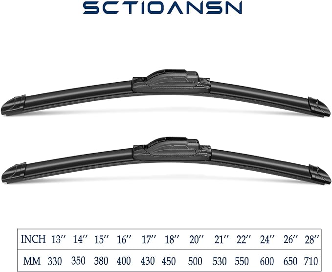 3 Wipers Set for Subaru Forester 2003 2004 2005 2006 2007 2008, Windshield - Image 3