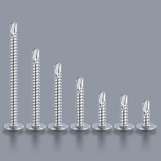 Wensilon #10×2”for Sheet Metal Self-Tapping Screws 410 Stainless Steel Truss - Image 3