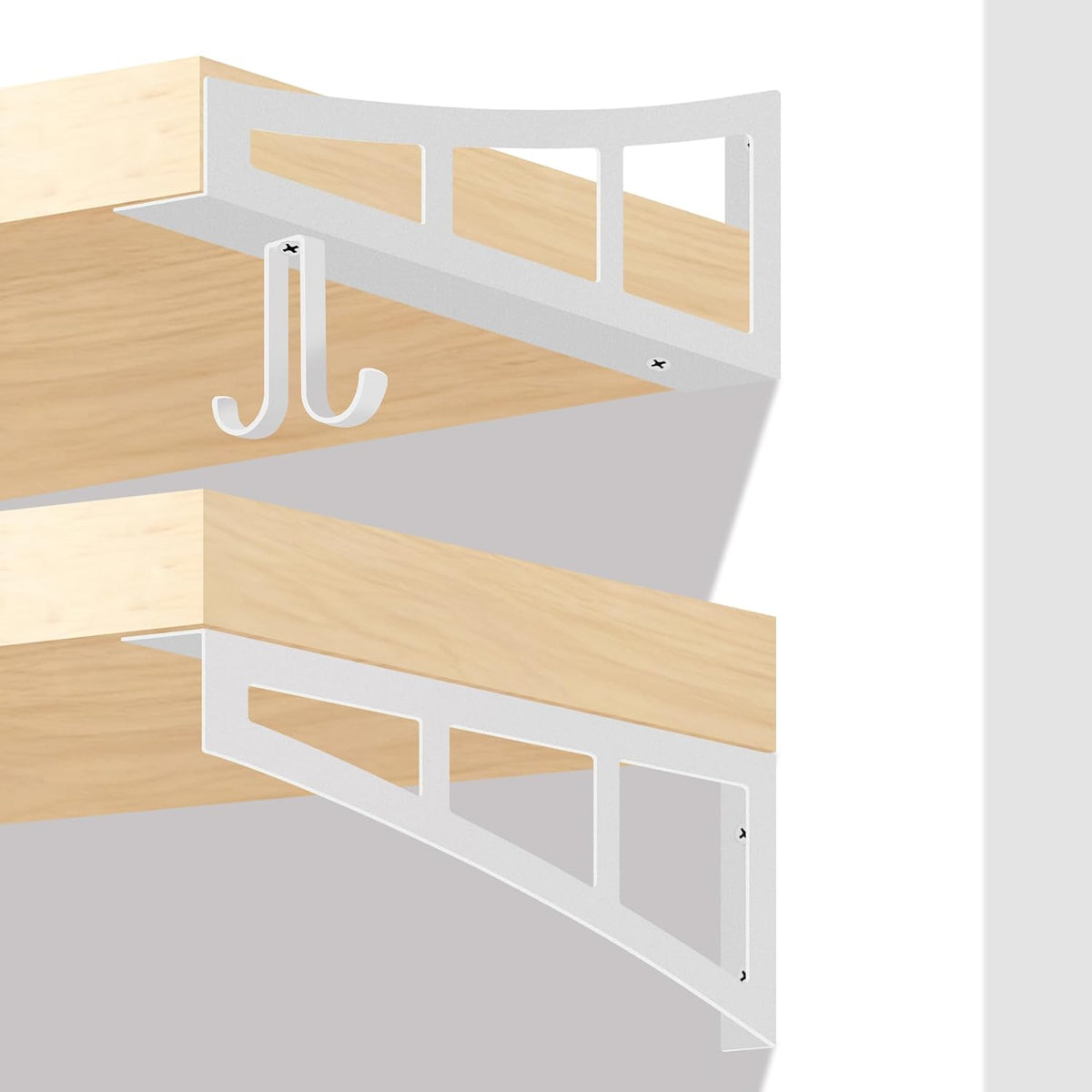 decorative shelf brackets 10 inch heavy duty floating, main product view
