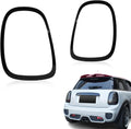 Archaic Rear Tail Light Cover Bezel Surround Trim Compatible with Mini Cooper F55 F56 F57 Hatchback/Convertible 2014-2024, ABS Taillight Ring,Glossy Black,Pair