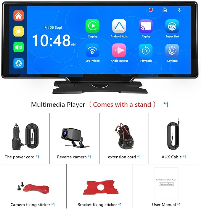 Portable Carplay Screen for Car 9.28" Carplay & Android Auto Car Touch Stereo - Image 9