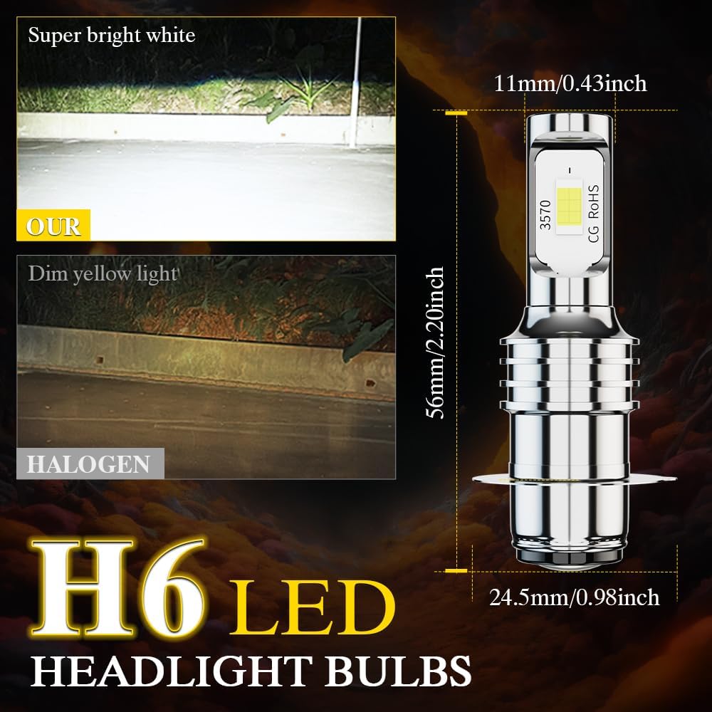 Compatible for Kubota L3901H L4600 L4701 tractor TC422-30050 Light Bulbs, Tractor Headlights, Plug n Play, 6000K White, Pack of 2
