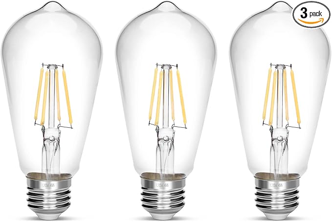 LED Edison Bulb 4W, Antique 40W Vintage Edison Bulb, E26 Light Bulb Non by NOTOC