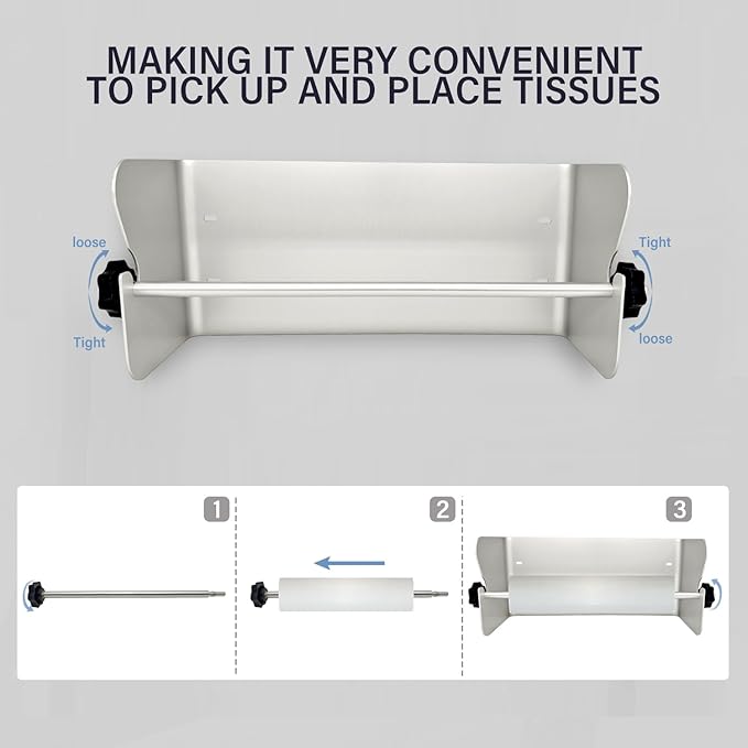 G-Sunny Garage Paper Towel Holder, Aluminum Wall-Mount Paper Towel Holder - Image 4