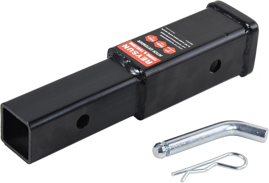 Receiver Tube 864333 Trailer Hitch Extender 7 inch Extension, Fits 2 inch Hitch Receiver, 3,500lbs G.T.W, Hitch Pin and Clip Included…