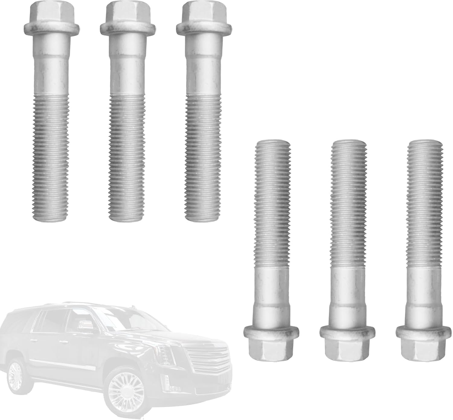 6Pcs Front Wheel Hub Bearing Mounting Bolt Kit - Compatible with Chevy Vehicles - Suburban 15-20, Suburban 1500 00-14, Tahoe 00-20, Silverado 1500 99-18, Replace# 15719028