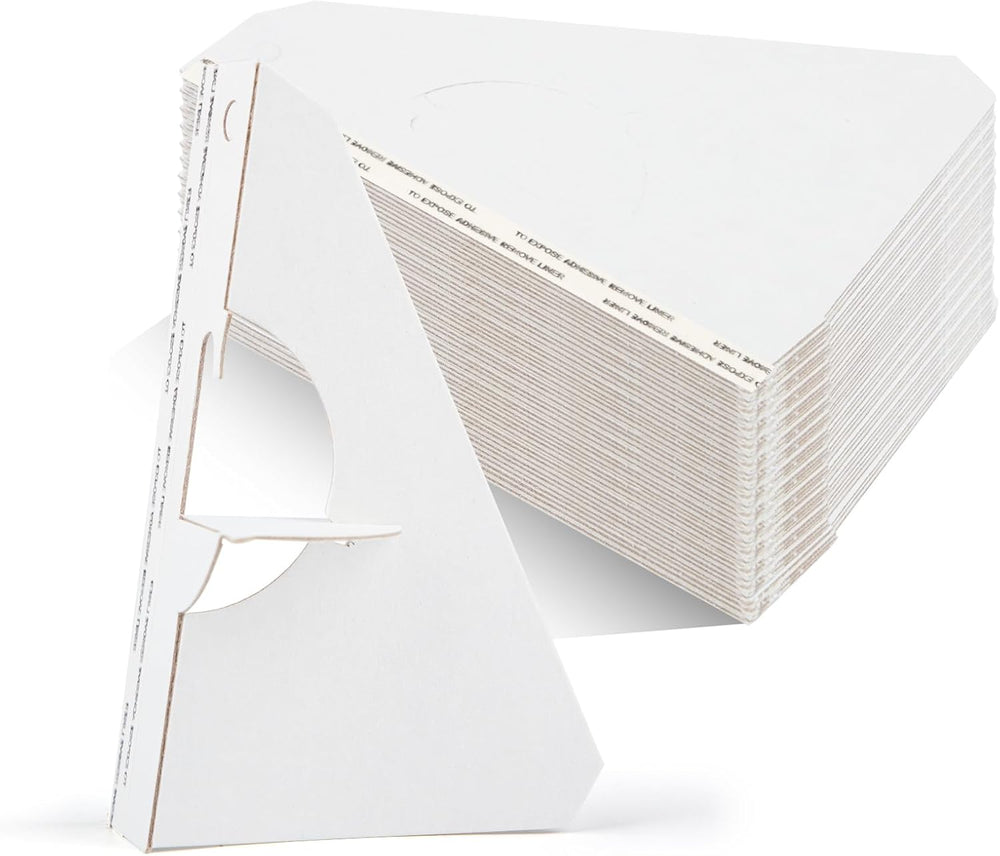 Golden State Art, 5 Inch Self Stick Easel Back, 50 Pack, White