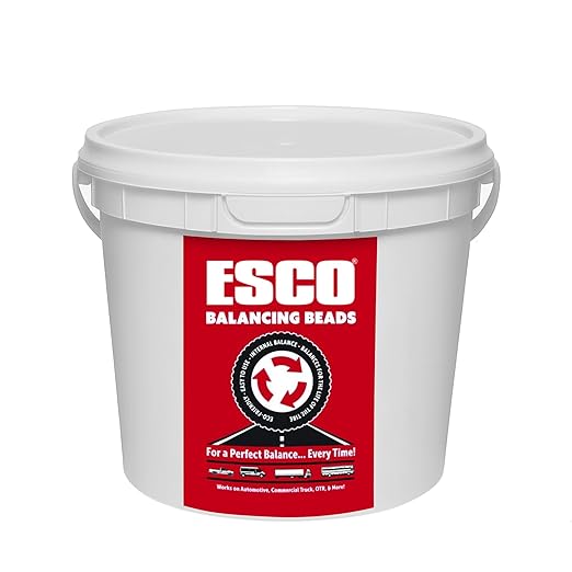 ESCO Tire Balance Beads – 17.6 lb Bulk Bucket | Reusable Ceramic Balancing Beads by EquipmentSupplyCo