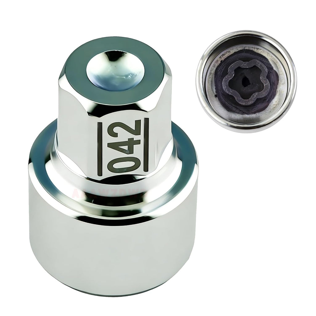 #042 Compatible with BMW 1 3 5 7 8 X2 X3 X5 X6 Wheel Lock Key Tire Lug Key | 042 Wheel Locking Nut Key Replacement