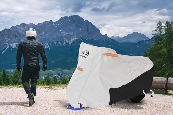 Coverado Motorcycle Cover Waterproof, All Weather Protection Outdoor Full - Image 5
