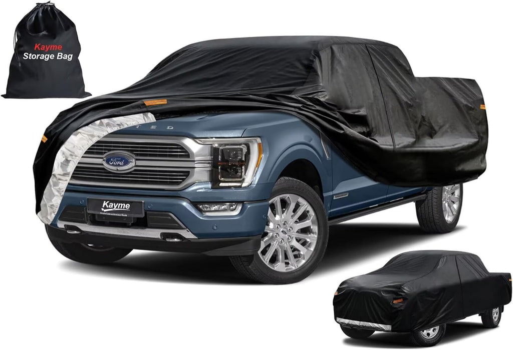 Kayme Truck Cover Custom Fit Ford F-150 Super Cab Long Bed. Full Exterior Heavy