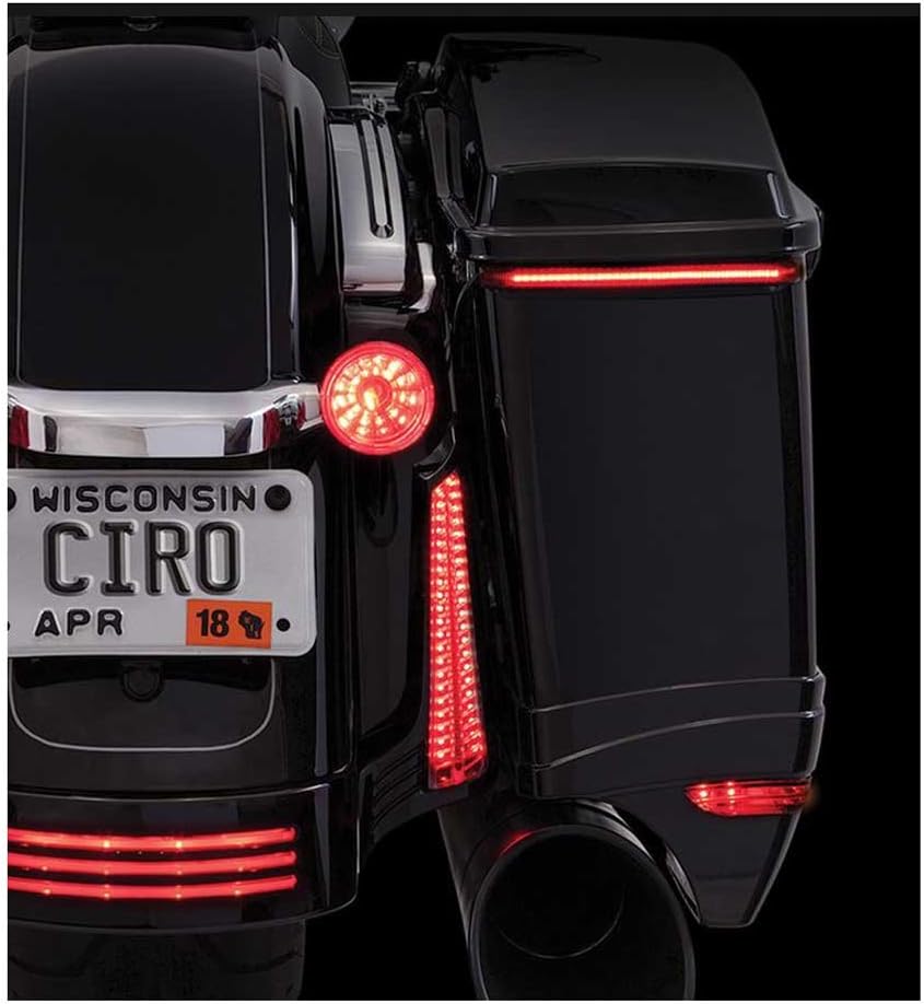 Ciro Bag Blades LED Lights, Fits '97-'13 Harley FLHT FLTR Models, Amber 40028