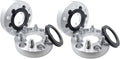 ezaccessory 4 Wheel Adapters 6x5.5 to 6x120 | 1.25" Thick Fits Chevy 6 Lug Silverado Tahoe & Mount Wheels Colorado 15-22 + Hub Ring 108-78