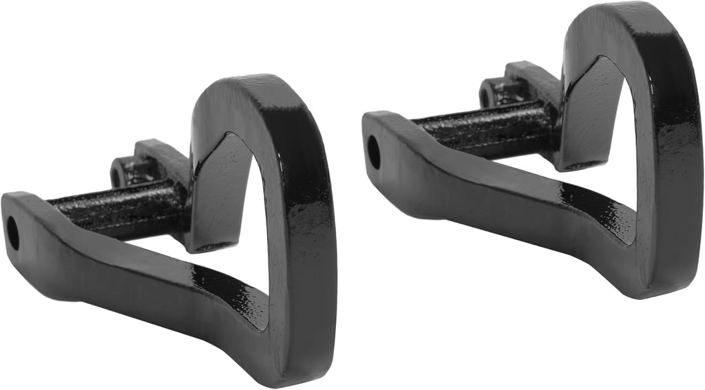 ALMULOO 2PCS Front Tow Recovery Hooks W/Bolts Compatible with 2019-2026 GMC Sierra 1500/2022 GMC Sierra 1500 Limited Replacement for 84195907 Steel (Black)