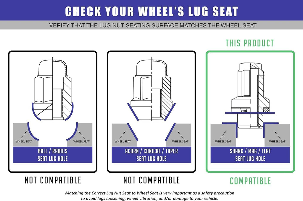 Wheel Accessories Parts Set of 4 12x1.5 Wheel Locking Lug Nuts OEM Factory Mag Washer Style Chrome Wheel Locks, OEM Equivalent 27600901 Fit Lexus, Toyota 4Runner, Sequoia, Tacoma, Tundra