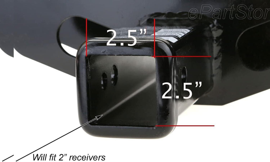 MULL USA Flag Metal Hitch Cover Plug (Fits 2.5" Receiver, Black)