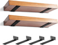 heavy duty metal shelf brackets 10 inch long,black, main product view