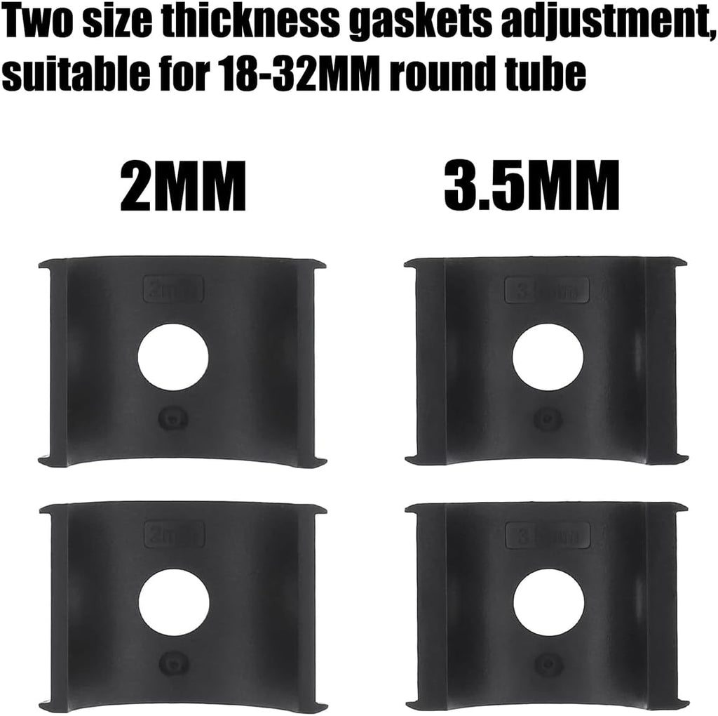 Motorcycle Spotlight Bracket, Light Bar Mounts for Driving Fog Lights, 360 Degree Adjustment Tube Clamp Mounting Bracket Fit 0.7"-1.25" ATV UTV Roll Bar (2 Pcs)