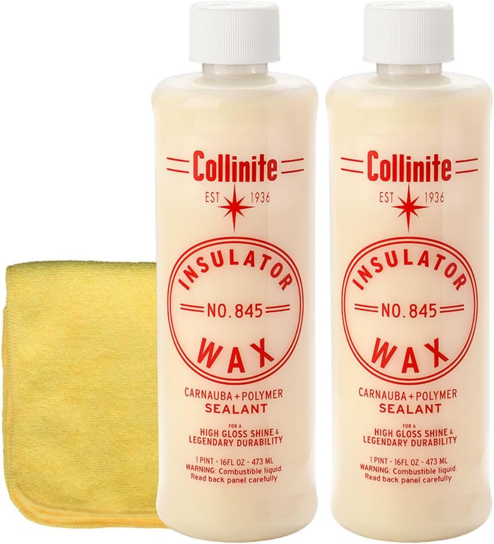 Collinite Insulator Wax 2 Pack and Towel Combo