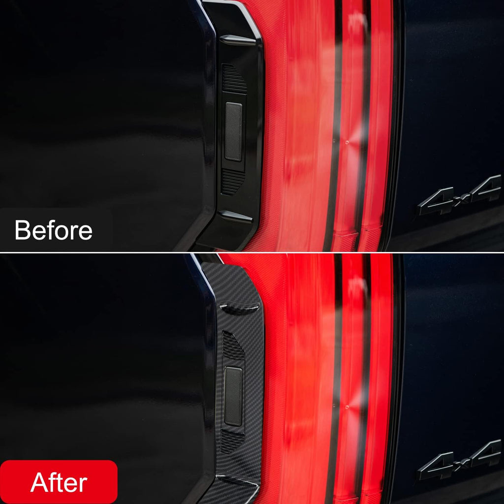 HIGH FLYING 2022 2023 2024 2025 2026 for Toyota Tundra Exterior Accessories Tail Light Side Strip Decor Trim ABS Carbon Fiber 2pcs