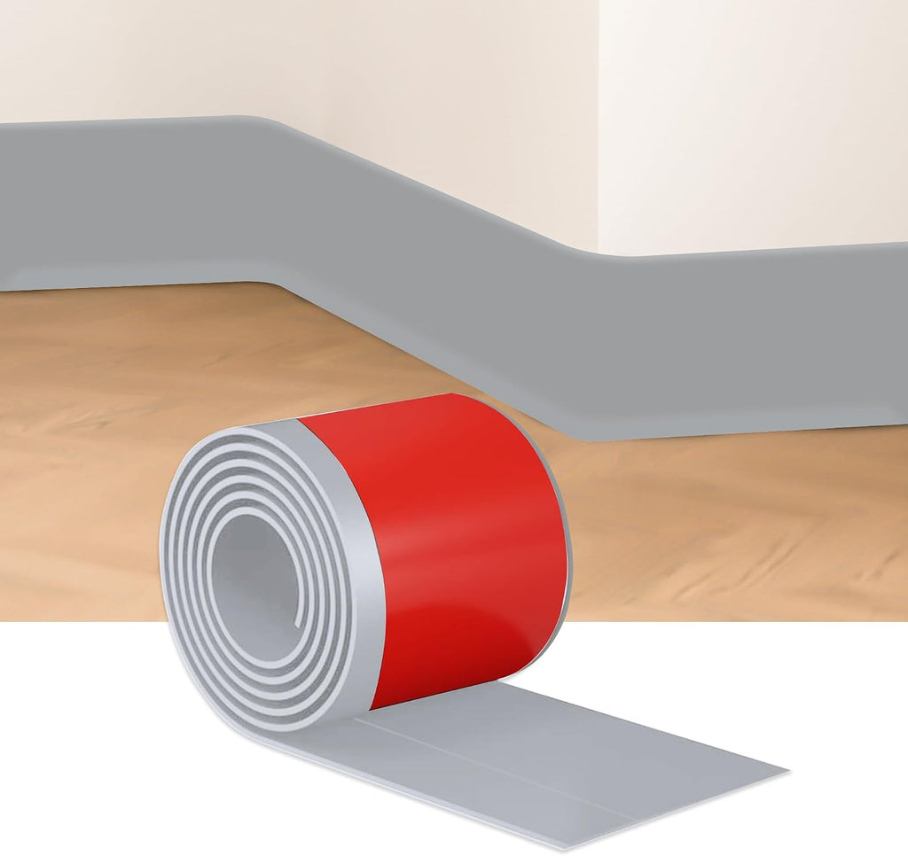 grey wall molding trim 4 inch x 40, front angle view
