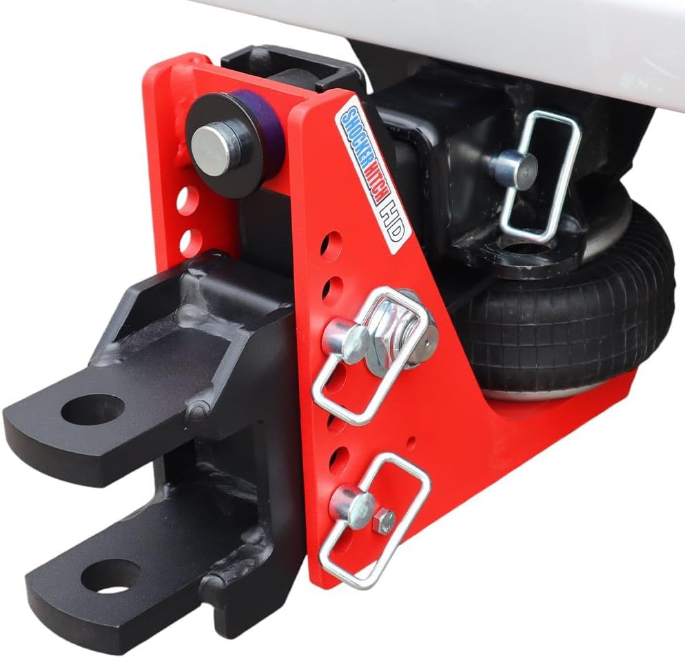 Shocker HD 20K Air Hitch & Farm Mount Towing Kit Fits 2-1/2" Hitch. Has, Pintle Hook, Drawbar & Clevis