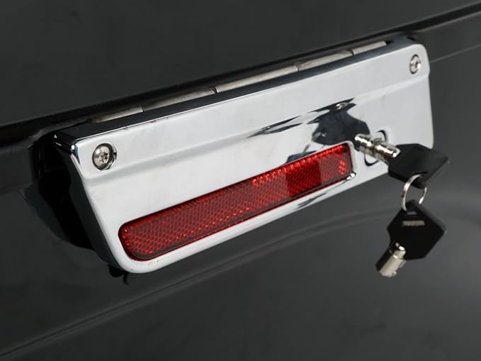 XFMT Gloss Black Hard Saddle bags Trunk w/Lid Latch & Key+Saddlebag Conversion - Image 7