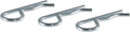 CURT 21602 Trailer Hitch Clips for 1/2 or 5/8-Inch Pins, 3-Pack, CLEAR ZINC