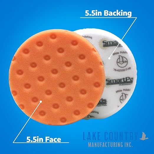 Smart Foam Pads Dual Action 5.5 inch Cut and Polish Combo | Perform 2-Step (6...