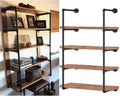 industrial wall mount iron pipe shelf shelves shelving, main product view