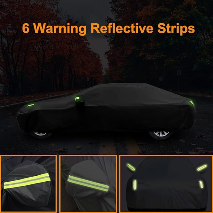 Car Cover Compatible with Cadillac CT4 2020-2025, Waterproof All Weather Car - Image 4