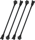 OPT7 Aura 4 PCS 8 inch Extension Wires with 4 Pin RGB Flat Connector for Motorcycle, Cruiser, Sportsbike, Golf Cart, ATV, UTV, Snowmobile, Boat, Interior Car Lights