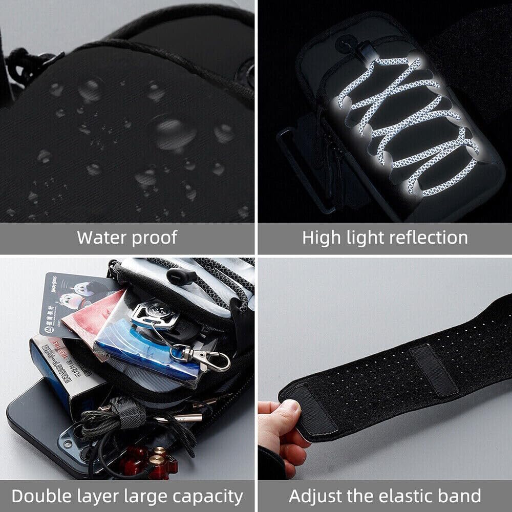 Motorcycle Handlebar Storage Bag with USB Charging Port, Waterproof Pouch for Sur-ron Light Bee X Segway, Black