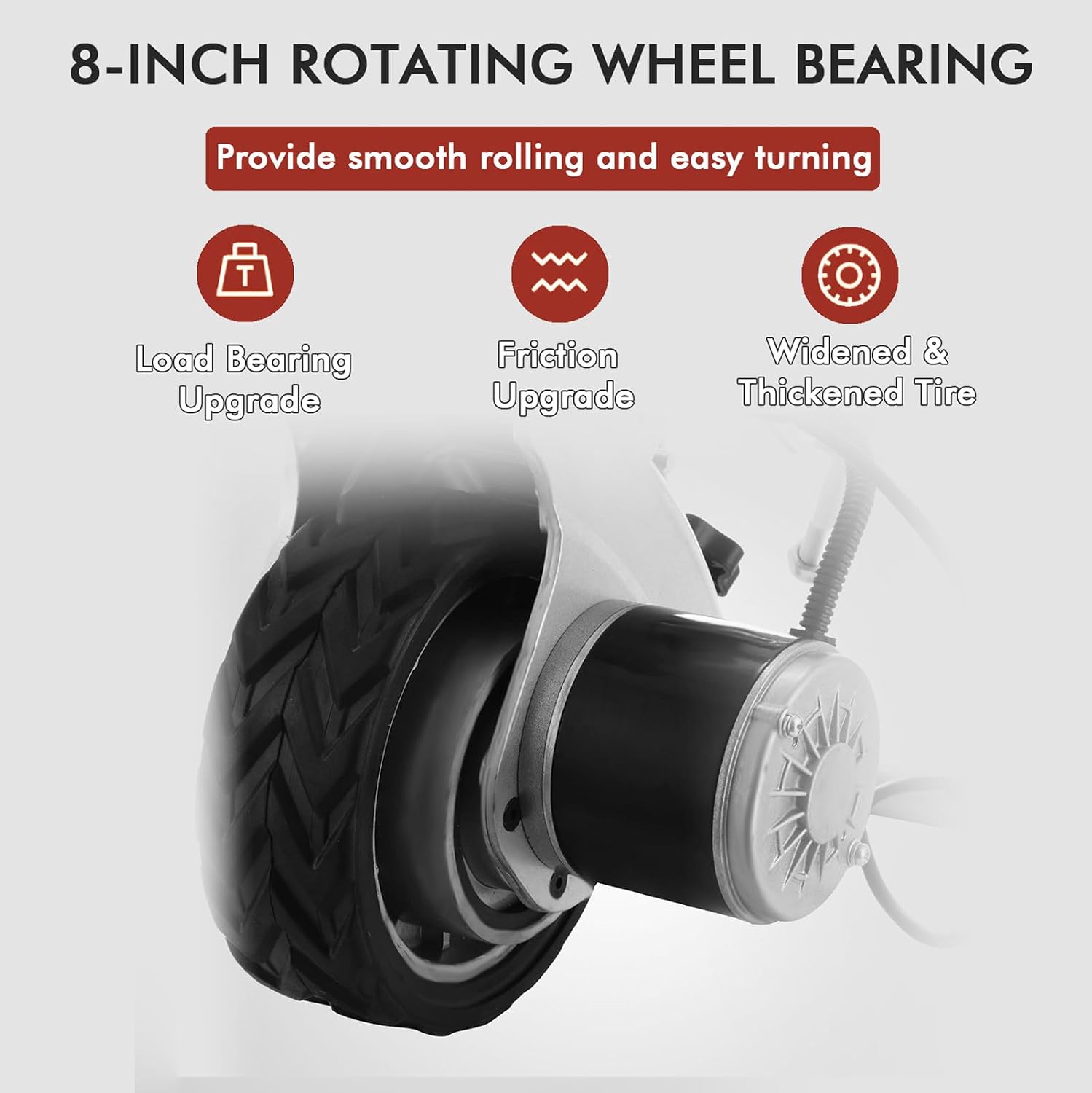 Motorised Wheel Trailer Mover 350W 12V Electric Motorised Wheel Max Load 5000Lbs, Minivan Mobile Electric Trailer Tool