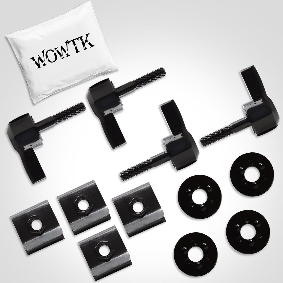 Saddlebag Mount Kit, Set of Hard saddlebag Lever Lock mounting for Harley 1993-later All Touring Models FLT FLHT FLHTCU FLHRC Road King Street Glide Electra Glide,Black